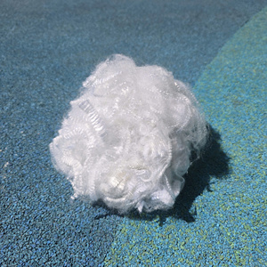 Fibre de polyester creuse blanche, fibre courte ignifuge, résistante à la chaleur, antistatique, matériau de rembourrage pour tissu non tissé - Product Image 3