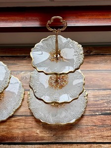 Handmade Resin <b>Tray</b> with Real Flowers Elegant Decorative <b>Tray</b> for Tabletop Home Decor <b>Vanity</b> and Gift Use From India - Product Image 3