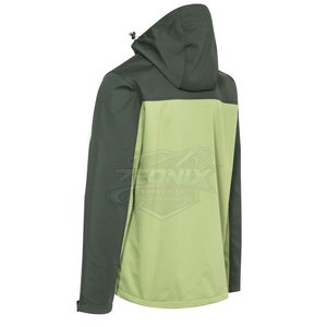 Veste d'hiver softshell pour homme, design personnalisé, col à capuche, respirante, séchage rapide, logo sur le devant, vente en gros - Product Image 2