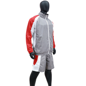 Producto más vendido: Chaqueta cortavientos de nailon para hombre, conjunto deportivo corto con cremallera, sudadera con capucha y pantalones cortos, conjunto de 2 piezas para hombre - Product Image 5
