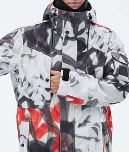 Veste de ski zippée en softshell camouflage personnalisée pour hommes |   Veste imperméable coupe-vent à capuche avec isolation en polaire pour snowboard Polartec - Product Image 1