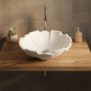 Lavabo Carré Moderne en Céramique Effet Granit pour Salle de Bain – Vente Directe Usine - Product Image 4