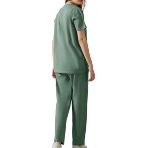 Wholesale Custom Women Yoga Tracksuit Solid Color Loose Fit <b>Sweatshirt</b> Jogger Pants Fitness Two Piece Activewear Set - Product Image 5