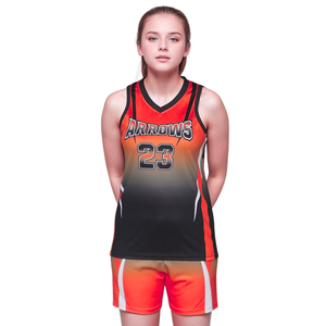 Maillot de basket-ball pour femmes très résistant, uniformes d'équipe renforcés à double couture, vêtements de sport féminins en tissu interlock résistant aux déchirures - Product Image 4