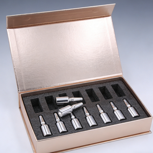 Flacon de parfum rechargeable en verre avec boîte magnétique personnalisée, MOQ, 3ml 5ml 10ml, petit échantillon vaporisateur avec capuchon, gaufrage et doublure en éponge - Product Image 5