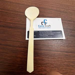Cuchara de Té Artesanal de Hueso de Búfalo, Vajilla Hecha a Mano, Cuchara de Hueso de Búfalo de Lujo para Uso en Restaurantes y Hoteles - Product Image 6