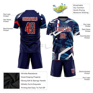 เสื้อฟุตบอลชาย แห้งเร็ว ระบายอากาศได้ดี ชุดแข่งขันแขนสั้น เสื้อซ้อม - Product Image 6