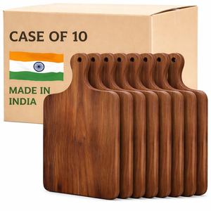 Tabla de Cortar de Madera de Acacia Ecológica de Calidad Superior con Mango Plegable, Utensilio de Cocina, Bloque para Servir, 9.5x14.5 Pulgadas, 2.0cm de Grosor - Product Image 5