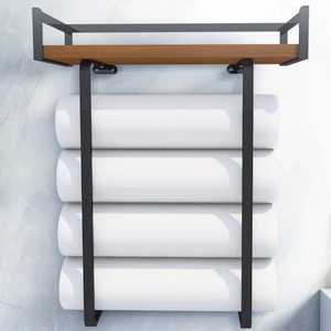 Soporte de sombrillas y bastones de malla metálica negra, delgado y rectangular, moderno, para entrada, que ahorra espacio, con bandeja de goteo, para interiores. - Product Image 3