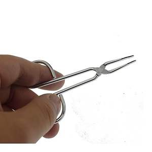 Pince à épiler en acier inoxydable de haute qualité, ciseaux à pointe inclinée pour l'épilation des sourcils et des poils du visage - Product Image 5