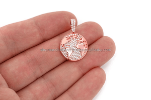 Custom Geometric World Globe <b>Pendant</b> Moissanite Diamond Accents Two Tone 10K <b>Solid</b> <b>Gold</b> Unisex Iced Hip Hop Inspired Statement - Product Image 6