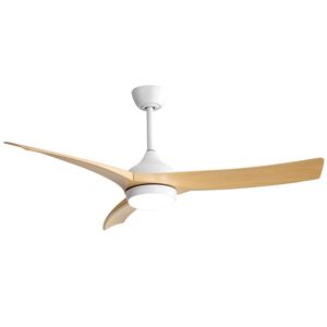 Ventilatore da Soffitto Moderno a LED da 52 Pollici con Luce LED da 18W e Telecomando, 3 Pale in ABS, Motore DC per Camere da Letto - Product Image 1