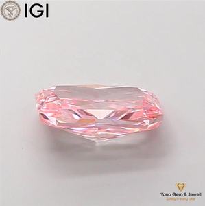 เพชรทรงเรเดียนท์ 2.00 กะรัต พร้อมใบรับรอง IGI เพชร CVD ที่เพาะเลี้ยงในห้องปฏิบัติการ สีชมพูแฟนซีสดใส ความสะอาดระดับ VS2 เหมาะสำหรับทำเครื่องประดับ - Product Image 6