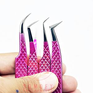 Pinzas Profesionales Transparentes de Acero Inoxidable para Pestañas, Antiestáticas, Duraderas, Herramienta de Precisión para Injerto de Pestañas, 45 Grados - Product Image 3