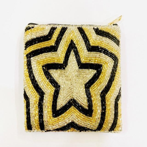 Fashion Handmade Beaded Coin <b>Pouch</b> Small Zipper <b>Mini</b> Wallet Ethnic Vintage Purse for Women At Best Price - Product Image 4