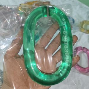 High Demanding <b>Large</b> Scale Resin Chain Link Wall Mounted Hanging <b>Ornament</b> Multicolored Transparent Links Interior Decor items - Product Image 5