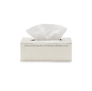Caja de almacenamiento de pañuelos Rectangular de alto grado, hoja de Metal hecha a mano, acabado personalizado, caja de pañuelos de cocina para baño, estilo de lujo - Product Image 2