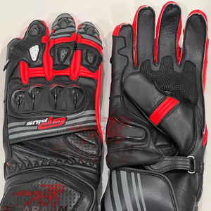 Guantes de Motociclismo de Cuero Premium para Carreras, con Protección Rígida en los Nudillos, Acolchado Reforzado en la Palma y Armadura Resistente a Impactos en los Dedos - Product Image 1