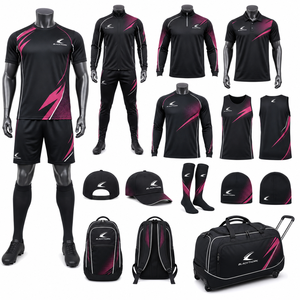 Conjuntos de Uniformes de Fútbol Personalizados de Manga Corta, Camiseta de Fútbol, Pantalones Cortos de Fútbol, Transpirables, con Nombre del Jugador en la Parte Delantera, Paquete de Uniformes para Equipos de Fútbol - Product Image 2