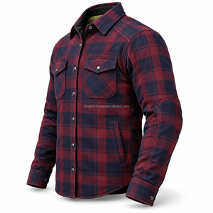 Premium Motorbike <b>Flannel</b> Shirt Featuring Kevlar Lining Practical Styling & Strong Construction For Touring Riding & Casual Wear - Product Image 4