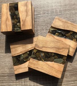 Premium Decorative Wooden And Resin <b>Coasters</b> For Coffee <b>Tables</b> Dining Areas And Office Interiors - Product Image 1
