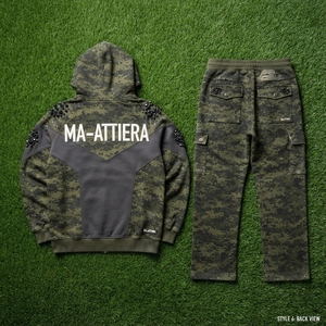 Conjunto de Sudadera con Capucha y Pantalones Cargo de Camuflaje Verde para Hombre, Ropa Deportiva Holgada, Estilo Urbano, Personalizable, OEM, ODM, Venta al Por Mayor - Product Image 6