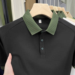 T-shirt à manches courtes pour homme de haute qualité avec nouveau design laser, tissu sergé, motif uni pour chemises - Product Image 1
