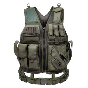 Chaleco Táctico Transpirable Personalizado, Chaleco de Caza de Poliéster con Bolsillos Utilitarios, Chaleco Ligero para Entrenamiento de Tiro al Aire Libre, OEM - Product Image 1