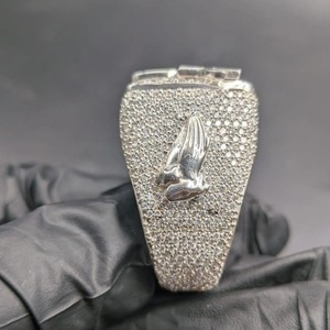 Custom Name Number Iced Out Moissanite Drunk 50 Bling Hip Hop <b>Ring</b> 925 Sterling Silver Rapper Style Fashion Jewelry <b>for</b> <b>Men</b> - Product Image 5