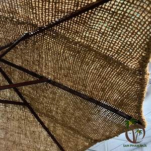 Parasol de plage moderne en fibre de coco de la marque COCO-ECO |   Parasol en bois durable résistant aux intempéries pour cour et parc - Product Image 5