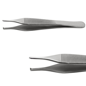 Pinces à coton dentaire, pinces à tissus, pinces chirurgicales de dissection en acier inoxydable à pointe dentelée, ensemble d'instruments manuels CE - Product Image 5