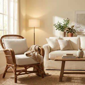 เก้าอี้หวายกลางแจ้งสไตล์มินิมอล ทนทาน นั่งสบาย เหมาะสำหรับบ้านไร่ - Product Image 2