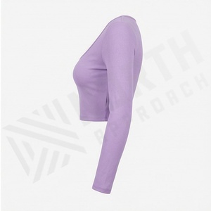 Sudadera con capucha de manga larga personalizada para mujer, de algodón con lavado ácido, para fitness, entrenamiento y gimnasio, ropa deportiva. - Product Image 3