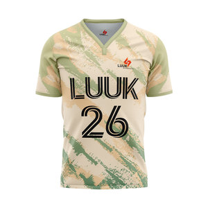 Camisetas de Fútbol Personalizadas para Hombre, Cuello en V, Manga Corta, Tallas Grandes, Diseño Clásico Vintage, Transpirables, 100% Poliéster - Product Image 5