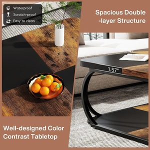 Mesa de Centro Rectangular de Metal con Acabado Premium para Muebles de Sala de Estar Moderna Moon Star Exports CT010 Estructura de Acero - Product Image 5