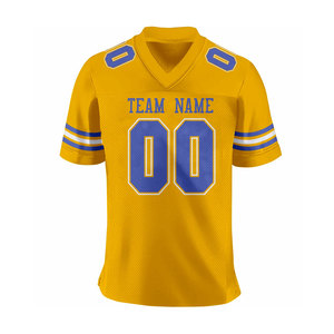 Camiseta de fútbol americano de estilo profesional con mangas cortas Costuras duraderas y tela transpirable - Product Image 3