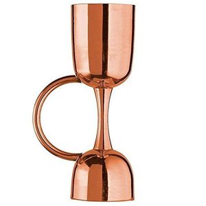 Jigger en acier inoxydable avec poignée pour la mesure directe des boissons alcoolisées et des spiritueux – Outil de barman professionnel - Product Image 1