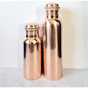 Botella Deportiva de Cobre para Bebidas al Aire Libre con Tapa, Revestimiento Anticorrosión, Apta para Agua Hirviendo, Ecológica - Product Image 6