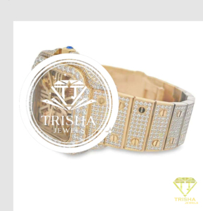 Reloj de Lujo con Diseño de Esqueleto de Movimiento Visible y Diamantes Moissanita Engastados a Mano con Brillo Intenso - Product Image 3