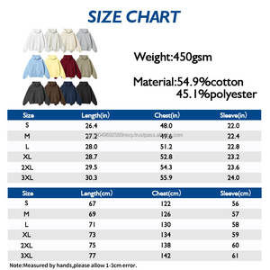 เสื้อฮู้ด450GSM ผู้ชายผ้าฝรั่งเศสเทอร์รี่โอเวอร์ไซส์พิมพ์ลายพัฟโลโก้ออกแบบได้ตามต้องการ - Product Image 3