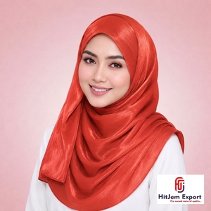 Pañuelo Hijab Liso Premium Personalizado Zimmy Choo, Sensación de Seda, Suave, Envoltura para la Cabeza, Fabricante Textil OEM ODM Personalizado - Product Image 6