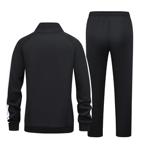 Wholesale Top Selling Casual Autumn Full Zip Long Sleeve Fleece Hoodie Set <b>Men</b> Sports Two Piece Outfits Wear-resistant Tracksuit - Product Image 3