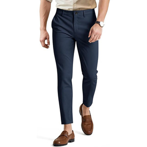 กางเกงสูทลำลองผู้ชาย SANGLASPORTS ทรงตรง สไตล์ลำลองสำหรับวัยกลางคนและวัยรุ่น ทรงเข้ารูป ผ้ากันยับ เหมาะสำหรับฤดูหนาว - Product Image 1
