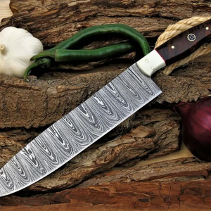 Couteau de Chef Damas Artisanal Personnalisé LEGACY BLADES – Couteau de Cuisine Premium avec Manche en Bois de Rose – Fournisseur en Gros OEM ODM - Product Image 4