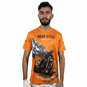 เสื้อยืดซับลิเมชั่นผู้ชายรุ่นใหม่ ไซส์ใหญ่ แห้งเร็ว ดีไซน์โดดเด่น ผลิตจากโพลีเอสเตอร์/คอตตอน - Product Image 1