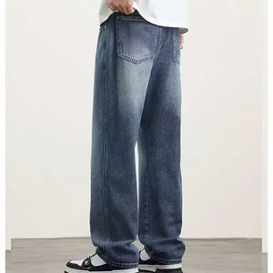 กางเกงยีนส์ทรงสลิมแบบกระดุมติด ดีไซน์ใหม่ทันสมัยสำหรับผู้ชาย ผ้าเดนิมคุณภาพสูง ระบายอากาศได้ดี น้ำหนักเบา สไตล์สตรีทแวร์ สำหรับฤดูใบไม้ผลิ - Product Image 2