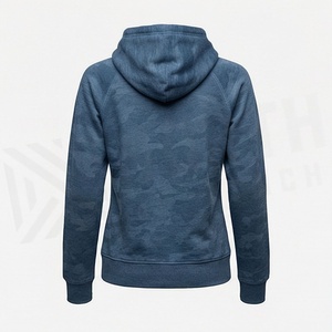 Sweat-shirt à capuche oversize pour femme, streetwear d'hiver, en coton, pull-over uni, broderie personnalisée, impression de logo - Product Image 2