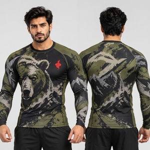 Vêtements de sport haut de gamme pour hommes, Rash Guard léger à manches longues, chemise de sport pour la natation, le surf et les activités nautiques - Product Image 6