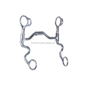 บิตม้าสแตนเลส MH พร้อมทองแดงฝังและลวดลายแกะสลักเพื่อการขี่ม้า - Product Image 2
