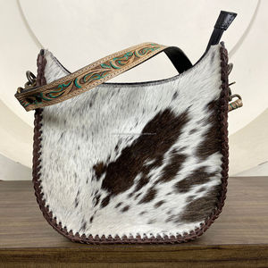 Femmes usiné à la main en cuir véritable unique sacs à bandoulière sacs à main cheveux sur cuir de vachette luxe 2025 mode dames sac de messager - Product Image 4
